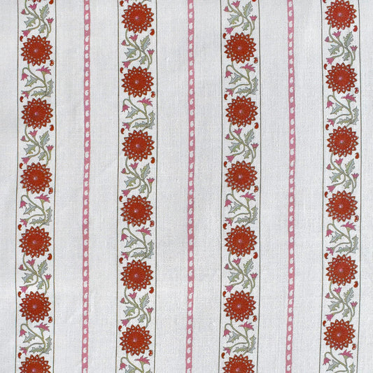 Soleil Stripe in Red-Pink Textile